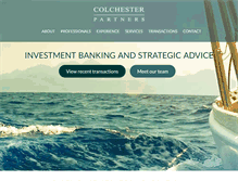 Tablet Screenshot of colchesterpartners.com